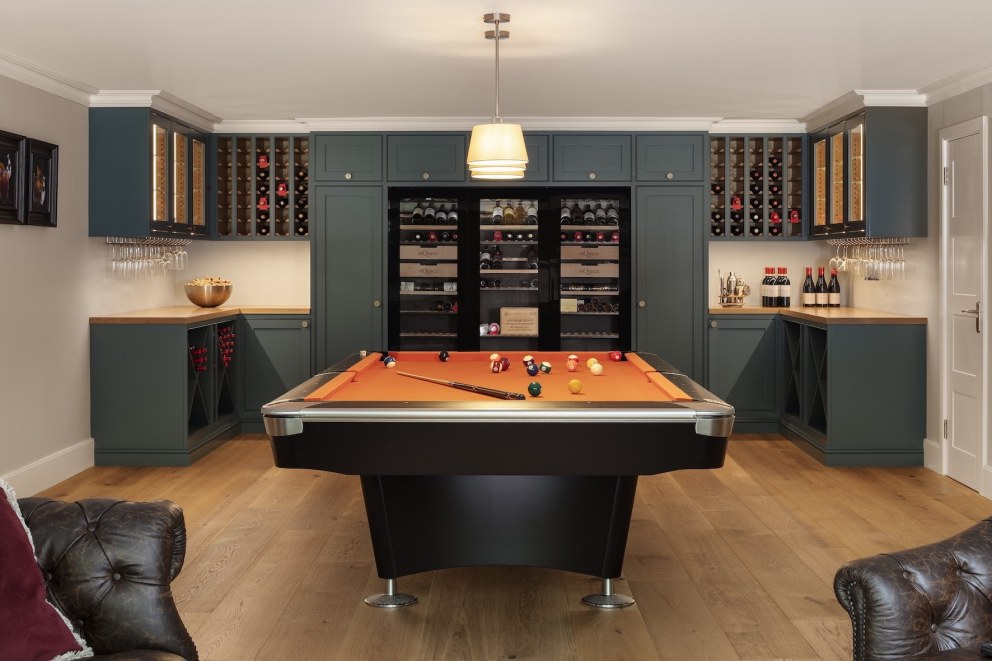 Epping Forest family home | Basement - wine room / games room | Interior Designers